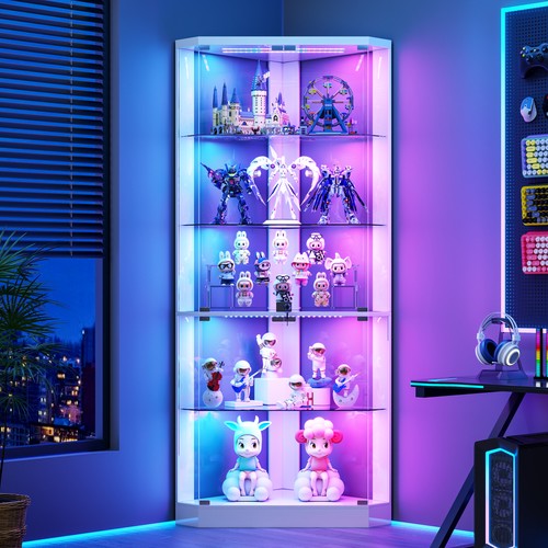 Corner display cabinet with - corner,