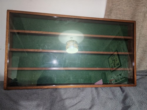 Four shelf glass fronted - four,