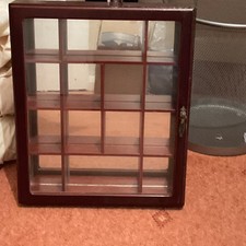 Vintage Mahogany Wall Display