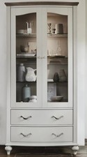 Elegant White Display Cabinet