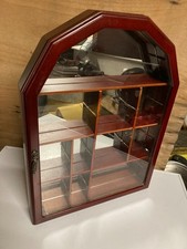 WOODEN GLASS MIRRORED DISPLAY