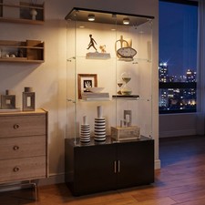 Glass Display Cabinet With LED