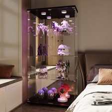 64" Tall Display Cabinet Glass